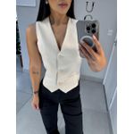 Colete alfaiataria Ana creme