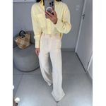 Calça alfaiataria Isadora creme
