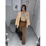 Calça alfaiataria Liza marrom