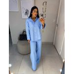 Calça alfaiataria Liza azul céu