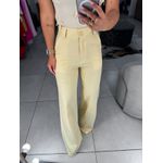 Calça alfaiataria íris amarelo manteiga