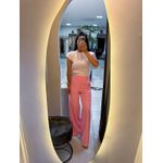 Calça alfaiataria íris rosa claro