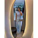 Blusa laço azul bebê