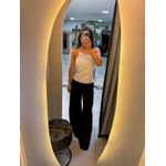 Blusa alfaiataria botões areia