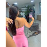 Blusa alfaiataria botões rosa