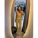 Macacão alfaiataria Zoe amarelo manteiga