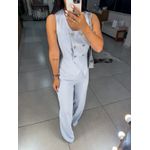 Macacão alfaiataria Zoe azul claro