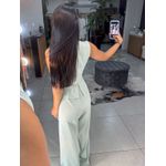 Macacão alfaiataria Zoe verde claro