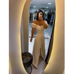 Vestido Mabel bege claro