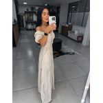 Vestido Mabel bege claro