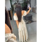 Vestido Mabel bege claro