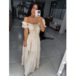 Vestido Mabel bege claro