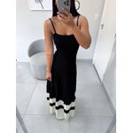 Vestido Giorgia preto/off