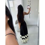 Vestido Giorgia preto/off