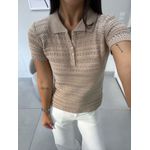 Polo Tricot areia