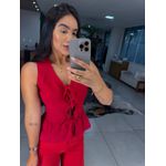 Blusa laço vermelho