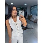 Blusa laço branca