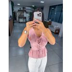 Blusa laço rose