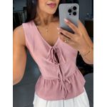 Blusa laço rose