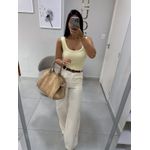 Regata Ester amarelo manteiga