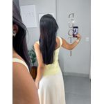 Colete modal amarelo manteiga