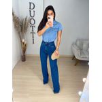 Camisa botões jeans