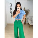 Camisa botões jeans