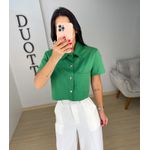 Camisa sarja verde
