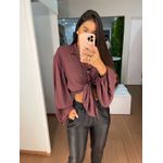Camisa over vinho