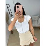 Blusa crepe branca