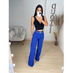 Wide leg sarja azul
