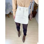 Saia couro off white