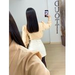 Saia couro off white