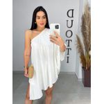 Blusa alongada off white