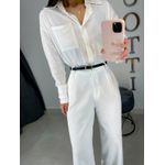 Camisa viscolinho branca