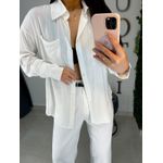 Camisa viscolinho branca