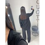 Camisa viscolinho preta
