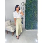 Saia Lorena acetinada nude