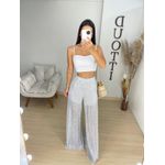 Calça paetê branca 