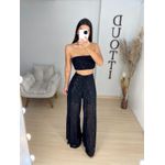 Calça paetê preta 