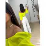 Cropped franzido lima