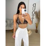 Cropped biquíni cobre