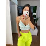 Top renda verde