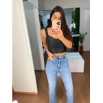 Cropped couro fake