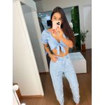Cropped laise azul