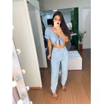 Cropped laise azul