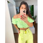Cropped laise verde 