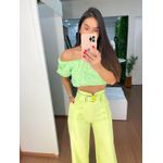 Cropped laise verde 