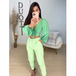Cropped manga verde