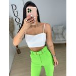 Cropped alcinha laise branco